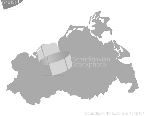 Image of Map of Mecklenburg-Vorpommern