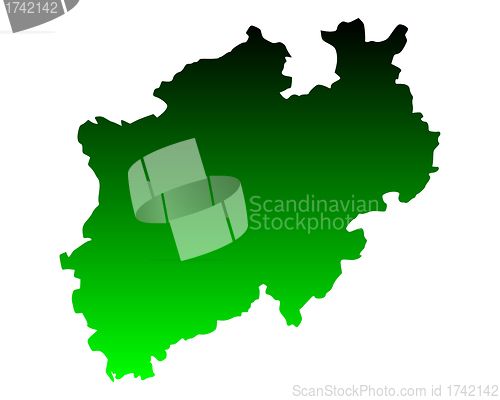 Image of Map of North Rhine-Westphalia