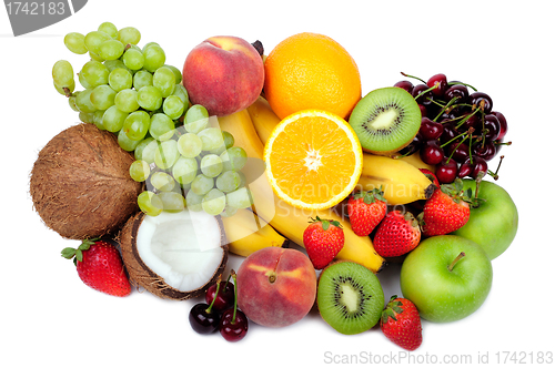 Image of Multifruit isolated on a white background