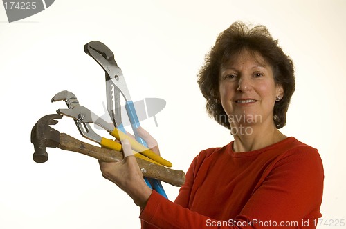 Image of woman with tools