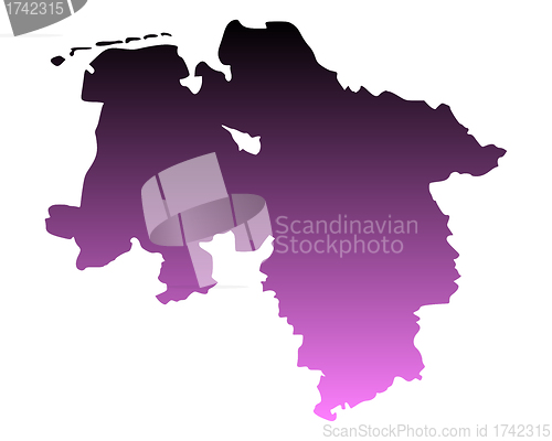 Image of Map of Lower Saxony