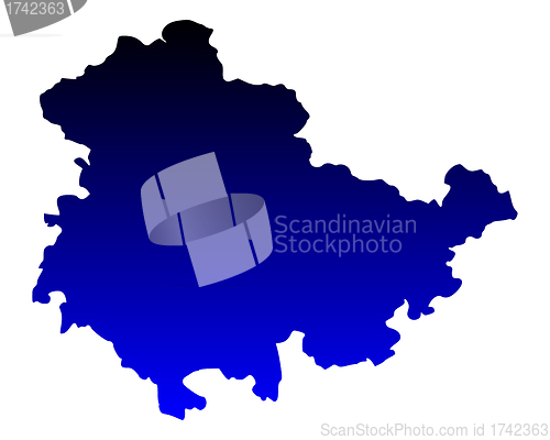 Image of Map of Thuringia