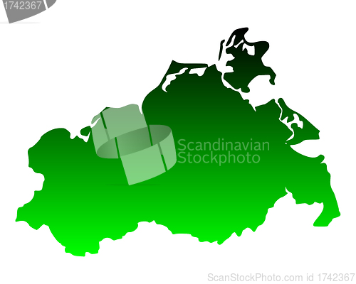 Image of Map of Mecklenburg-Vorpommern