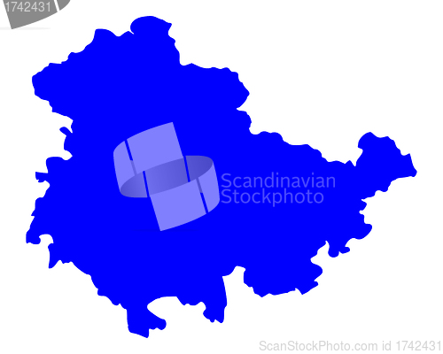 Image of Map of Thuringia