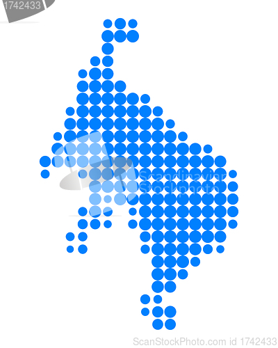 Image of Map of Lake mueritz