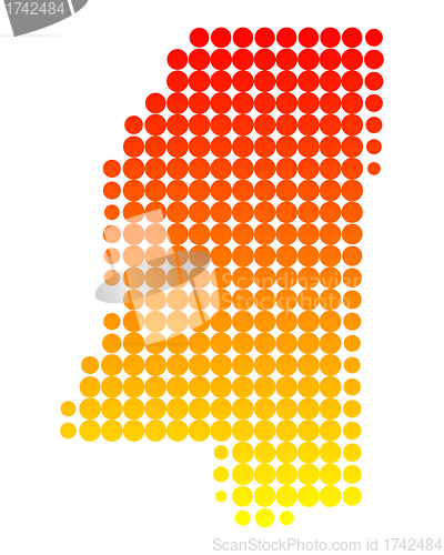 Image of Map of Mississippi