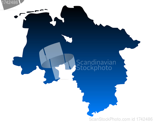 Image of Map of Lower Saxony