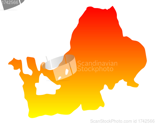 Image of Map of Lake Chiemsee