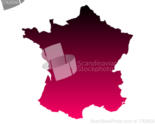 Image of Map of France