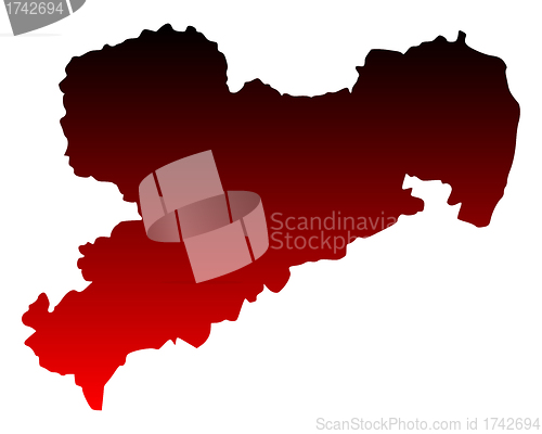 Image of Map of Saxony