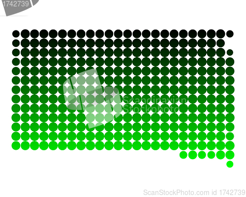 Image of Map of South Dakota