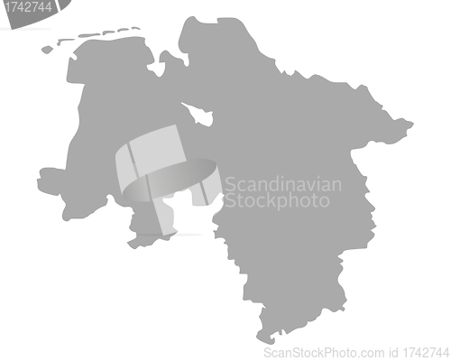 Image of Map of Lower Saxony