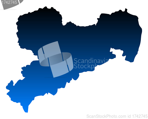 Image of Map of Saxony