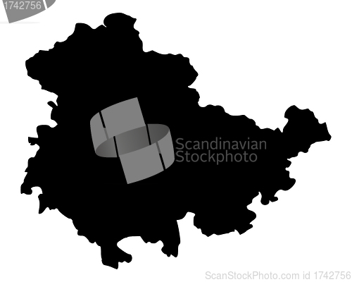 Image of Map of Thuringia