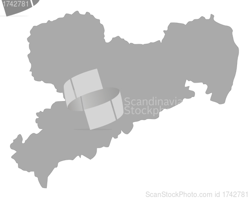 Image of Map of Saxony