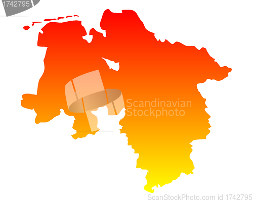 Image of Map of Lower Saxony