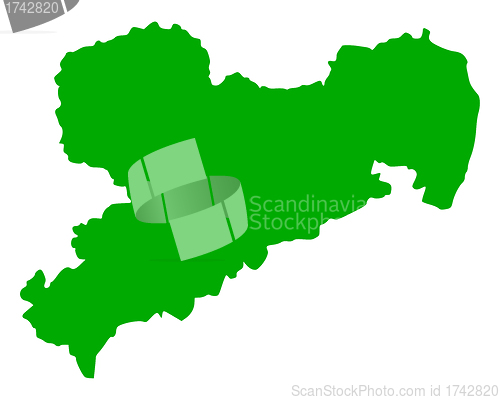 Image of Map of Saxony