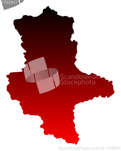 Image of Map of Saxony-Anhalt