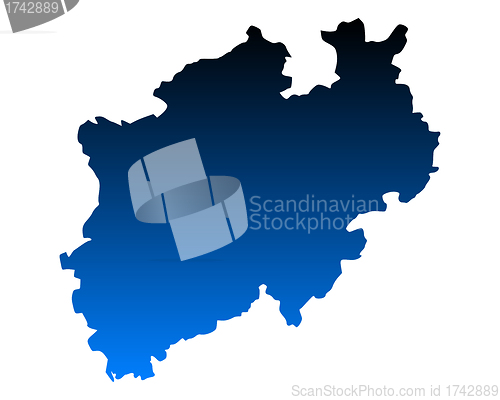 Image of Map of North Rhine-Westphalia