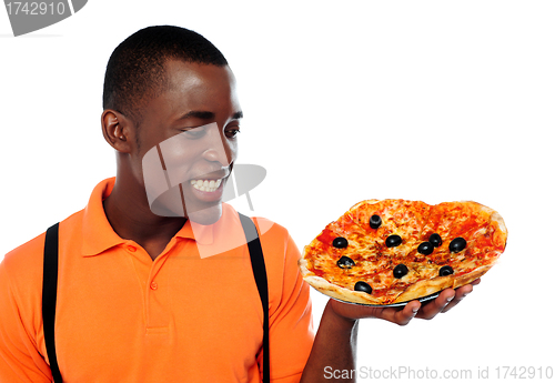 Image of Hey lets enjoy some yummy pizza