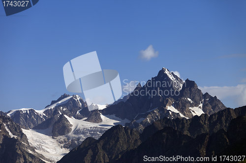 Image of High mountains. Caucasus Mountains. Georgia