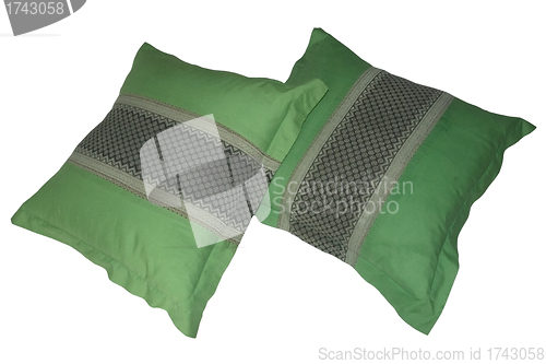 Image of green pillows