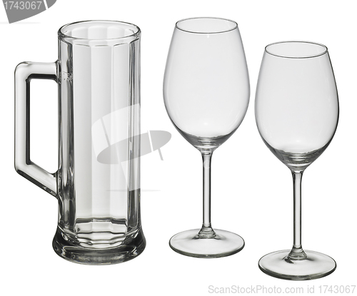 Image of various drinking glasses