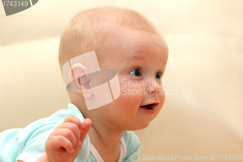 Image of baby close-up portrait
