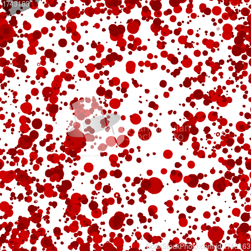 Image of seamless background from red drops
