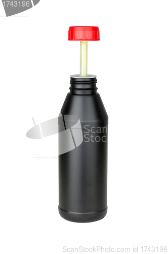 Image of plastic bottle for transmission oil