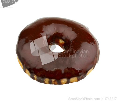 Image of donut with chocolate frosting