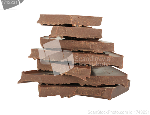 Image of pieces of chocolate