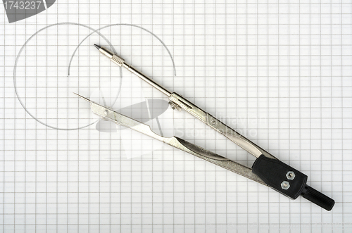 Image of Drawing Compass with clipping path