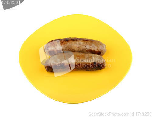 Image of grilled sausage on a plate