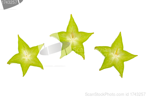 Image of fresh slice carambola