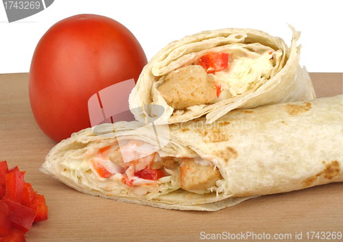 Image of chicken burito