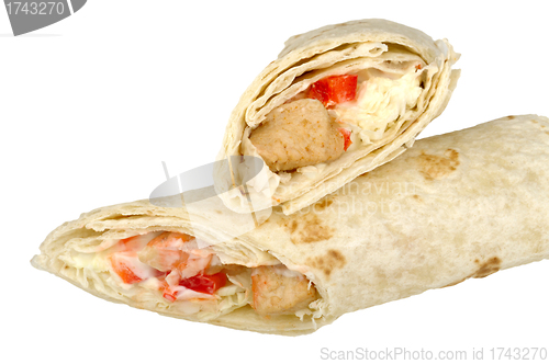 Image of chicken burito