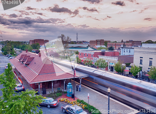 Image of Manassas railway station in Virginia usa