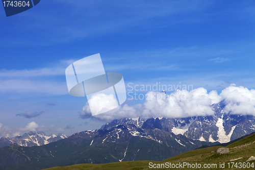 Image of High mountains in nice day