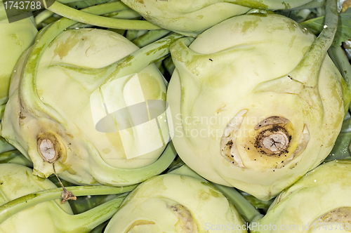 Image of  cabbage turnip at a street sale