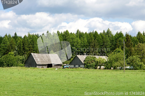 Image of The house and field