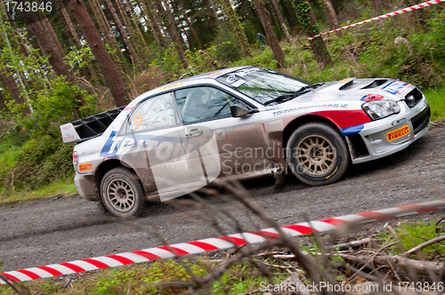 Image of K. Barrett driving Subaru Impreza