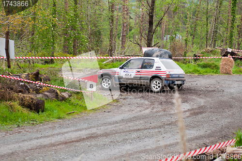 Image of I. Downey driving Opel Corsa