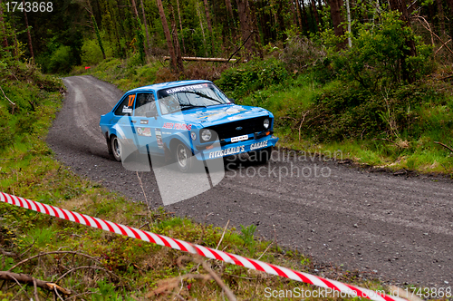 Image of P. Fitzgerald driving Ford Escort
