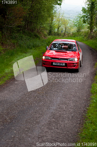 Image of I. Chadwick driving Subaru Impreza