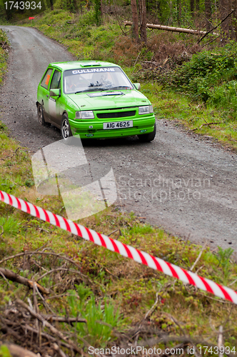 Image of K. Culliname driving Opel Corsa