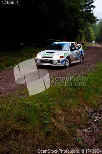Image of D. Smith driving Mitsubishi Evo