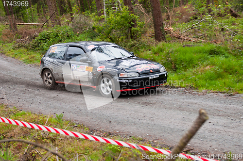 Image of J. Lowery driving Honda Civic