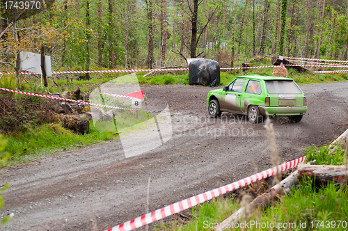 Image of K. Culliname driving Opel Corsa