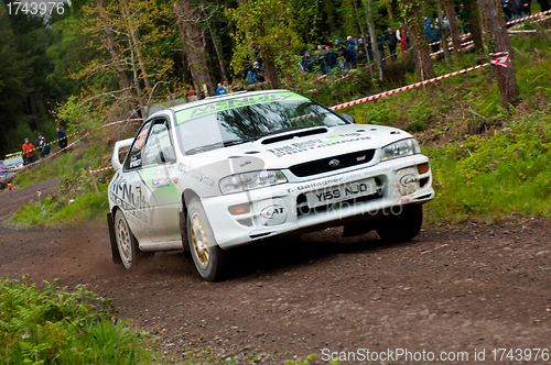 Image of E. Mcnulty driving Subaru Impreza